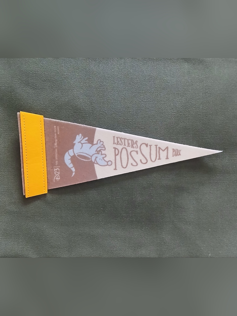 Disney A Goofy Movie D23 30th Anniversary Event Felt Lesstor's Possum Pennant